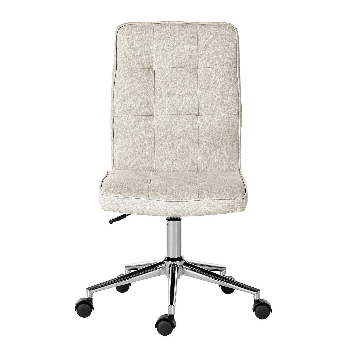 BÜROSTUHL - Hellgrau, Textil/Metall (46/91/62cm) - home24