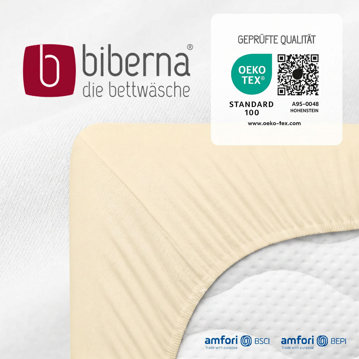 SPANNBETTTUCH Deluxe Jersey gelb, 180x200 cm - 200x220 cm - Gelb, Textil (200/220cm) - biberna