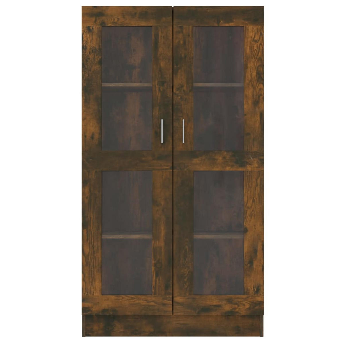 VITRINENSCHRANK Räuchereiche 82,5x30,5x150 cm Holzwerkstoff - Braun, Holzwerkstoff (82.5/150/30.5cm) - furnicato