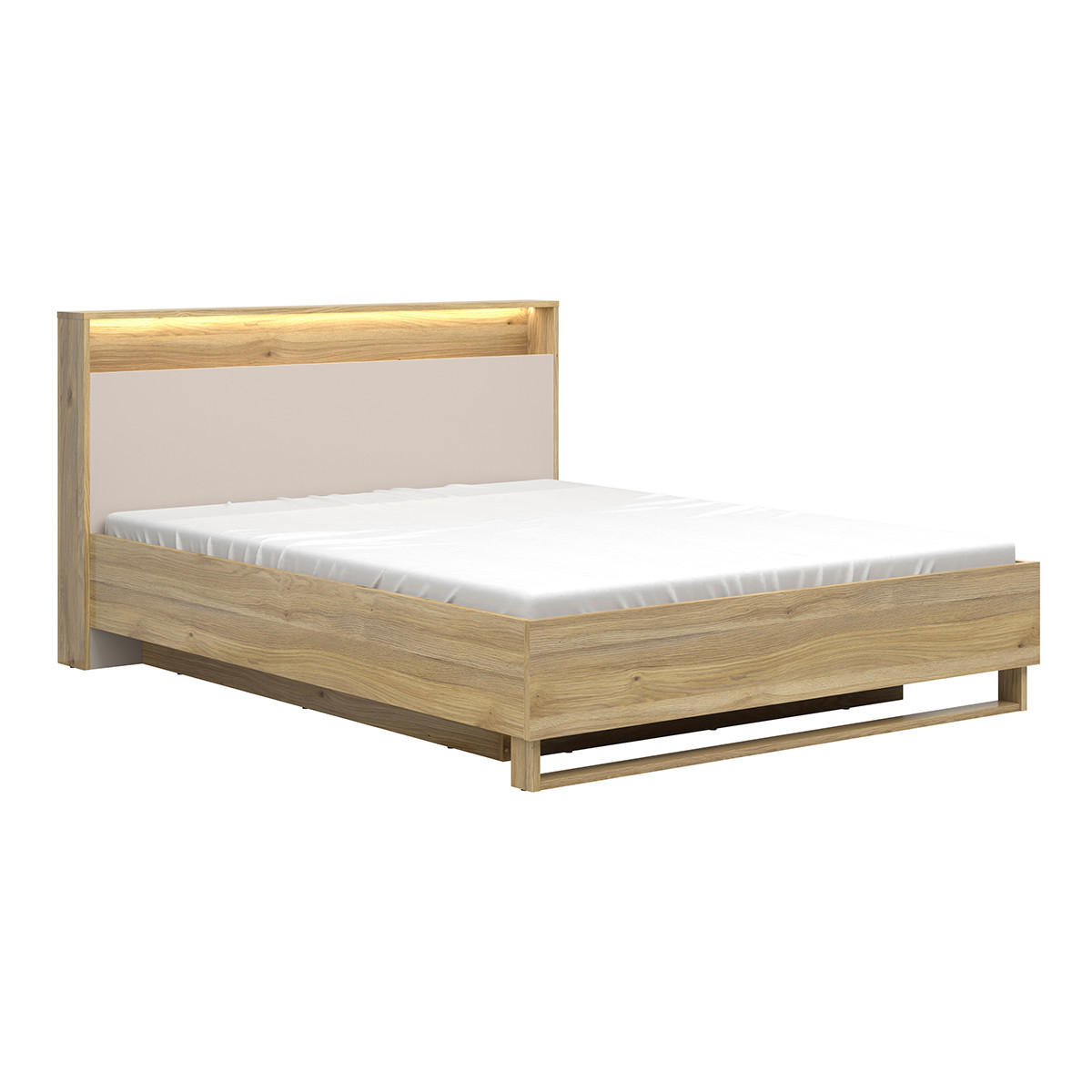 BOXBETT 160/200 Donna Kaschmir - Beige, Holzwerkstoff (160/200cm) - Petits-meubles