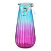 VASE Serenite Rosa 9,5x12xh29 cm Glas - Rosa, Glas (29cm) - Mondex
