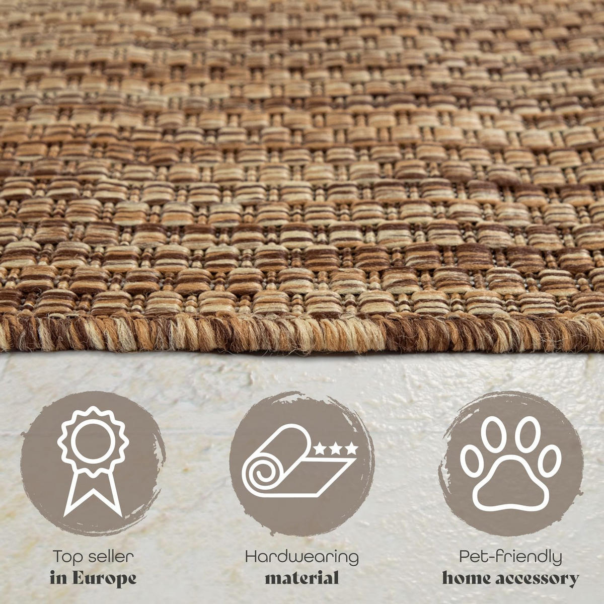 OUTDOORTEPPICH Coffee 300 x 400 cm - Dunkelbraun, Kunststoff (300/400cm) - TT Home
