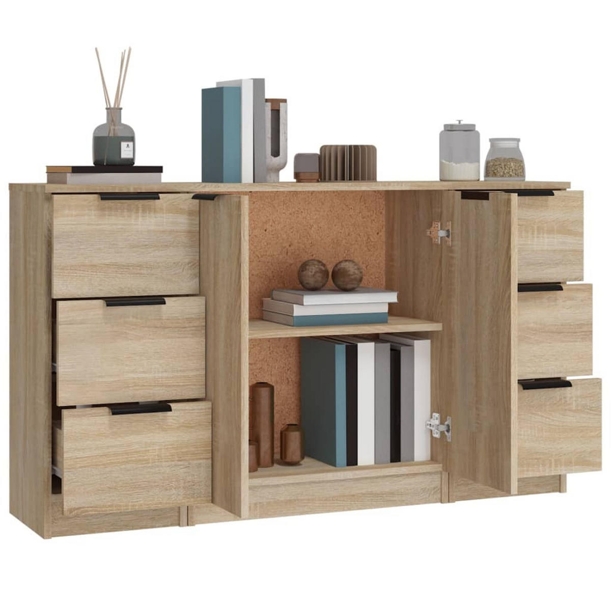 SIDEBOARD Hale 120/30/70 cm - Braun, Holzwerkstoff (120/70/30cm) - Nettlife