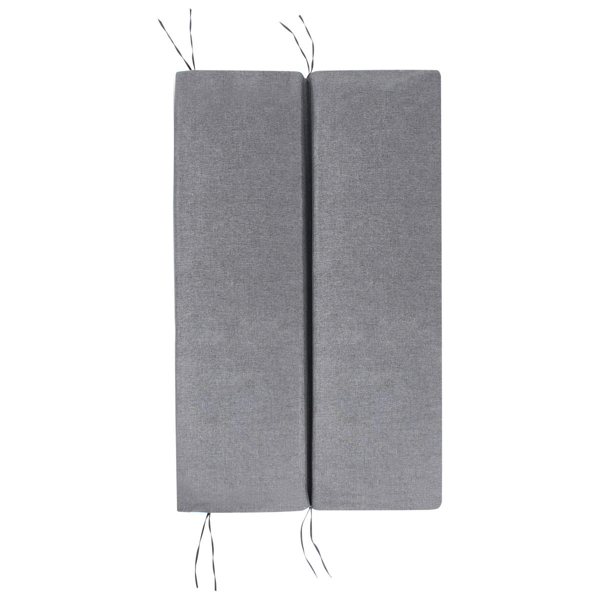 LEAGĂN HOLLYWOOD metal gri Bonagia - maro/gri închis, metal (194/172/136cm) - Beliani