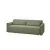 SCHLAFSOFA NEO Grün Cord - Schwarz/Grün, Kunststoff/Textil (233/75/108cm) - KAWOLA