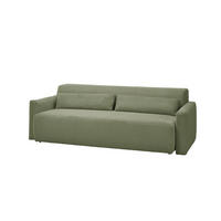 SCHLAFSOFA NEO Grün Cord - Schwarz/Grün, Kunststoff/Textil (233/75/108cm) - KAWOLA