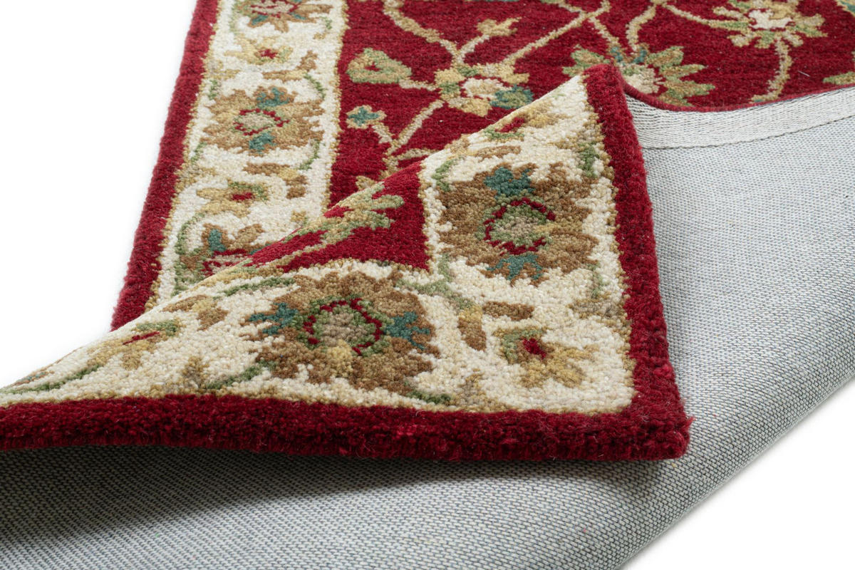 HANDTUFTTEPPICH Royal Ziegler 70x250 cm - Rot, Textil (70/250cm) - THEKO