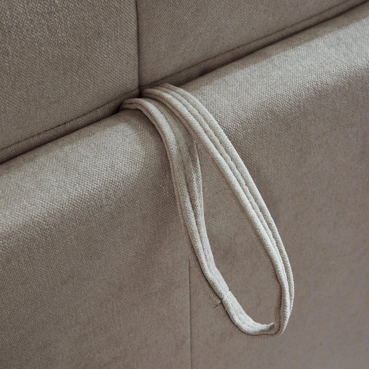 SCHLAFSOFA 3-sitzer mit express-Öffnung in stoff cameron 207/102/84 cm - Braun, Textil (102/84/104cm) - Calicosy