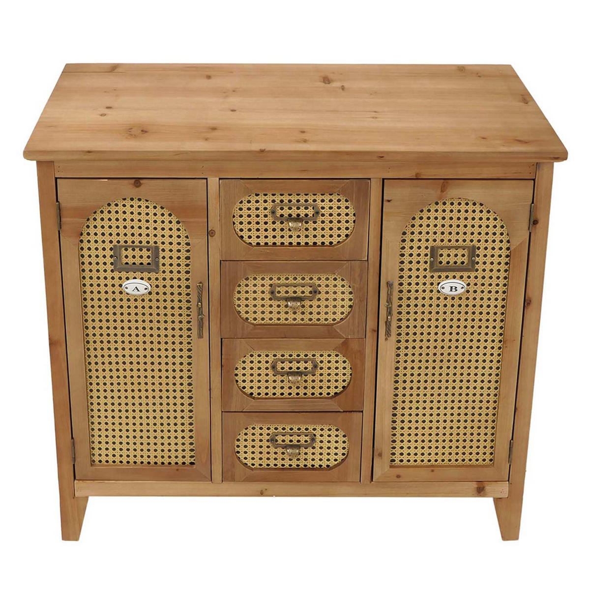 LÉKÁRNICKÁ KOMODA Hnědá - hnědá, dřevo (91/80/40cm) - MCW