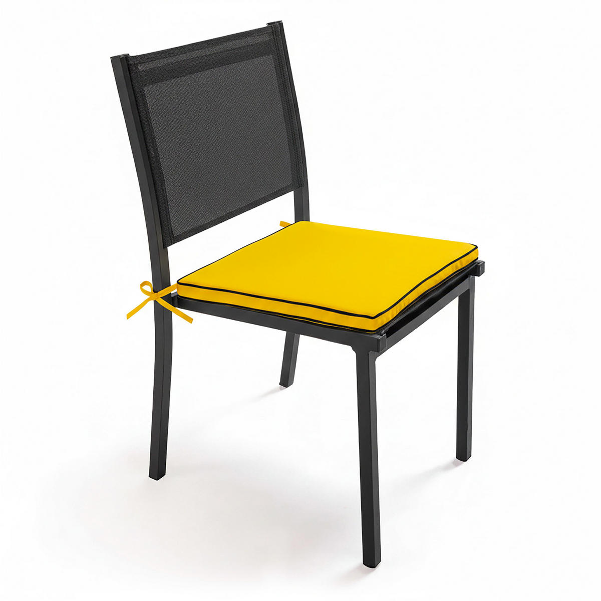 SITZKISSEN 4-tlg., Ocker - Gelb, Textil (40/4.5/40cm) - Oviala