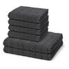 FROTTIERSET Sensual Skin Zopf 6-teilig - Dunkelgrau, Textil (50/100cm) - Ross
