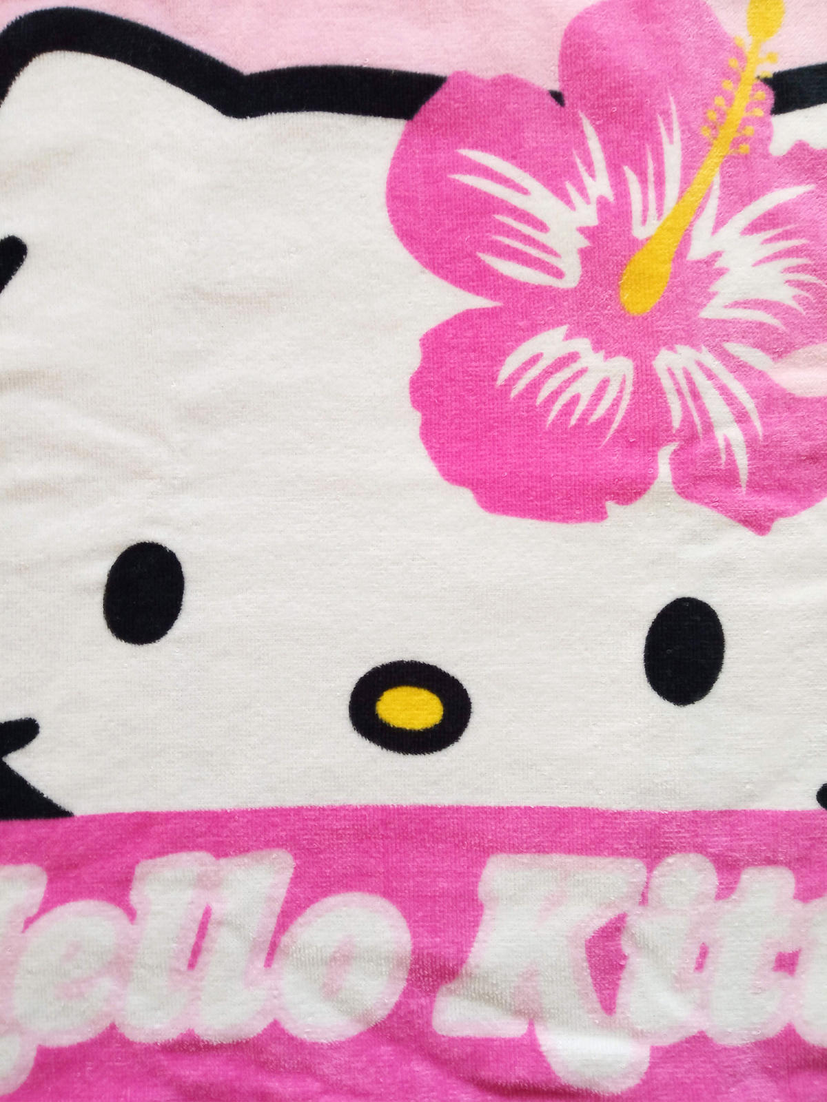 BADEPONCHO Hello Kitty Rosa 50 x 100 cm - Rosa, Textil (Einheitsgrößenull) - Hello Kitty