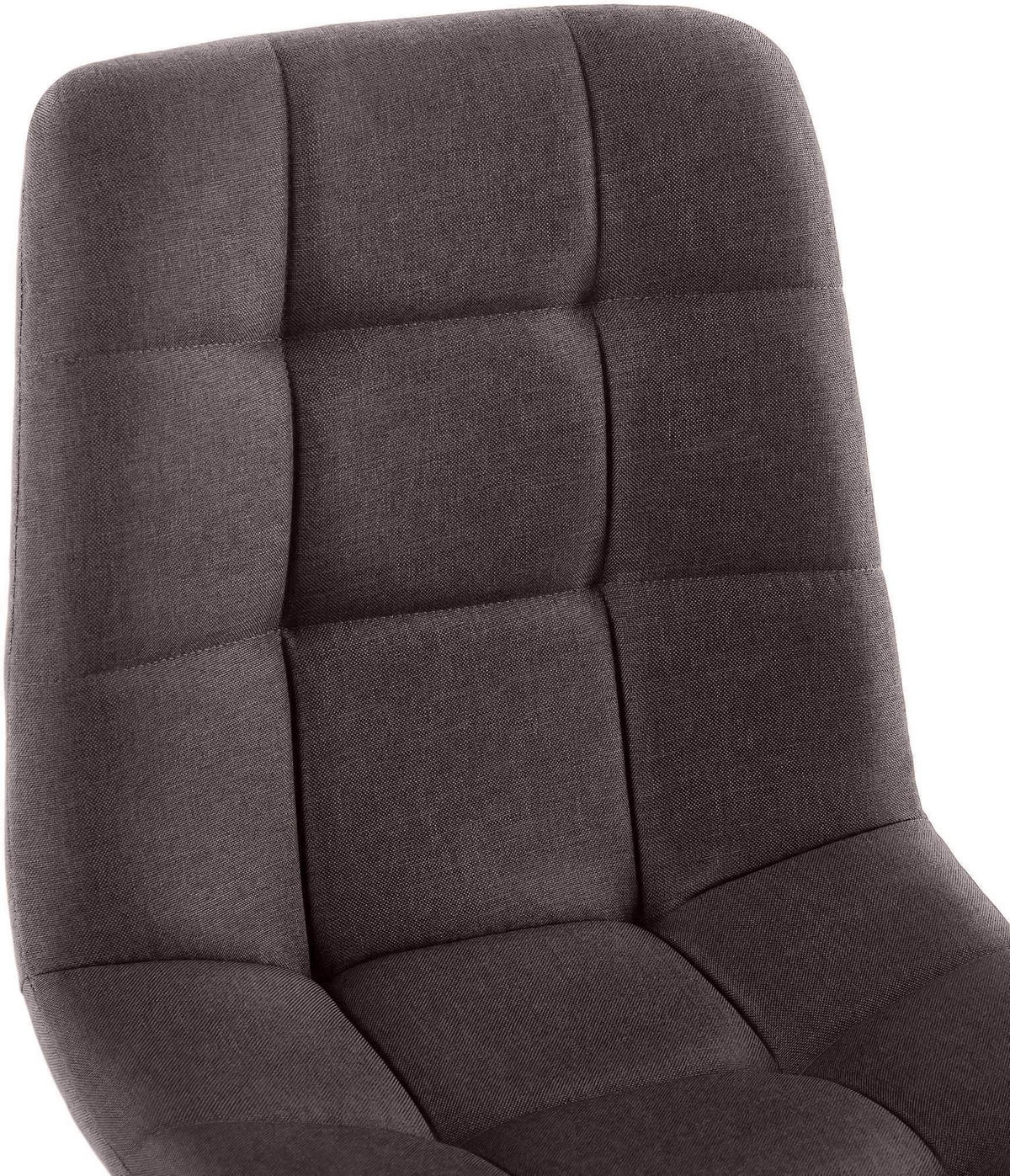 STUHL Stoff Braun - Braun, Textil/Metall (45/84/55cm) - CLP