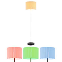 LED STEHLEUCHTE Textil natur Beige - Beige, Metall (38/38/152cm) - Globo Lighting