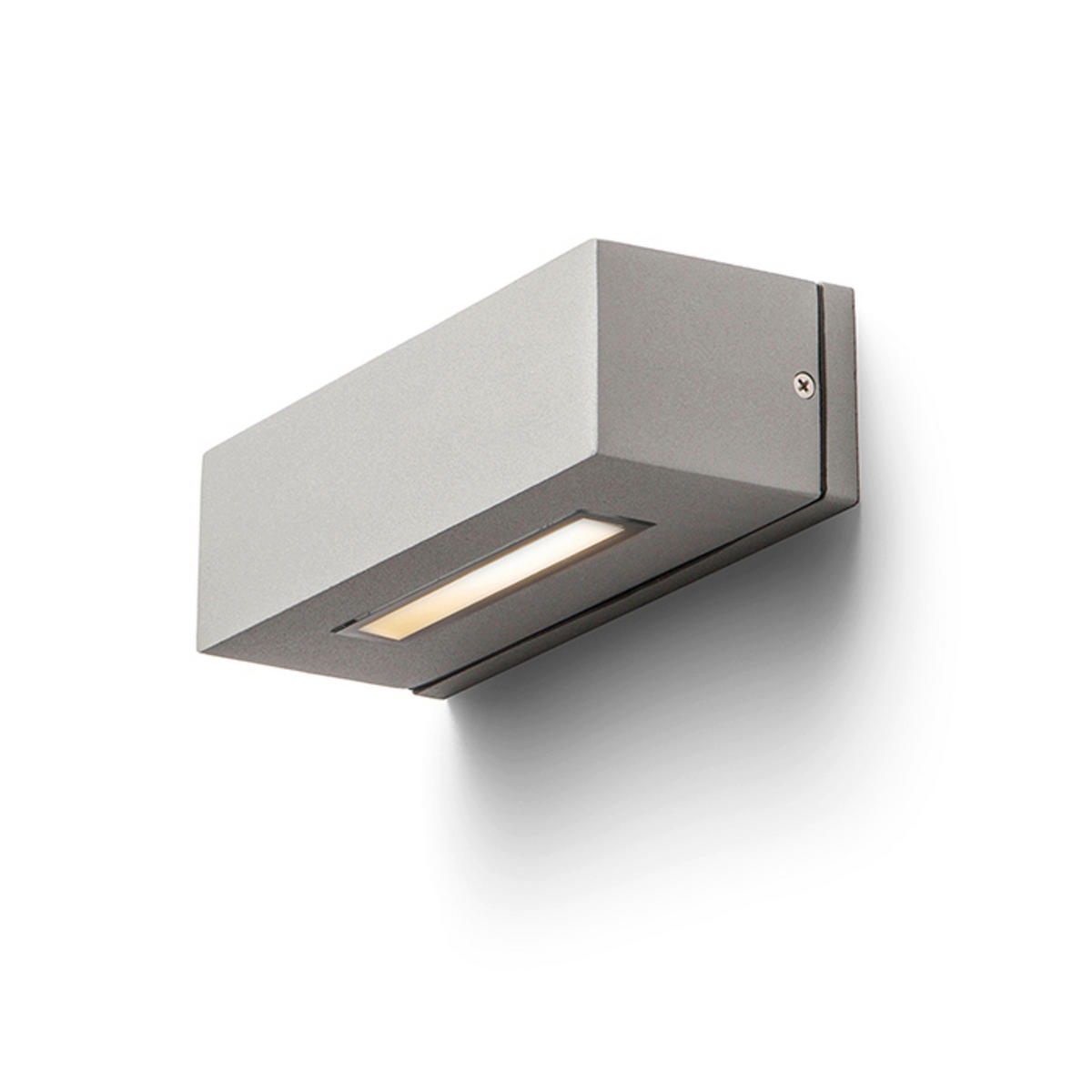 AUSSENLEUCHTE WOOP Silbergrau 12 W IP54 - Grau, Metall (8/18/6cm) - Rendl