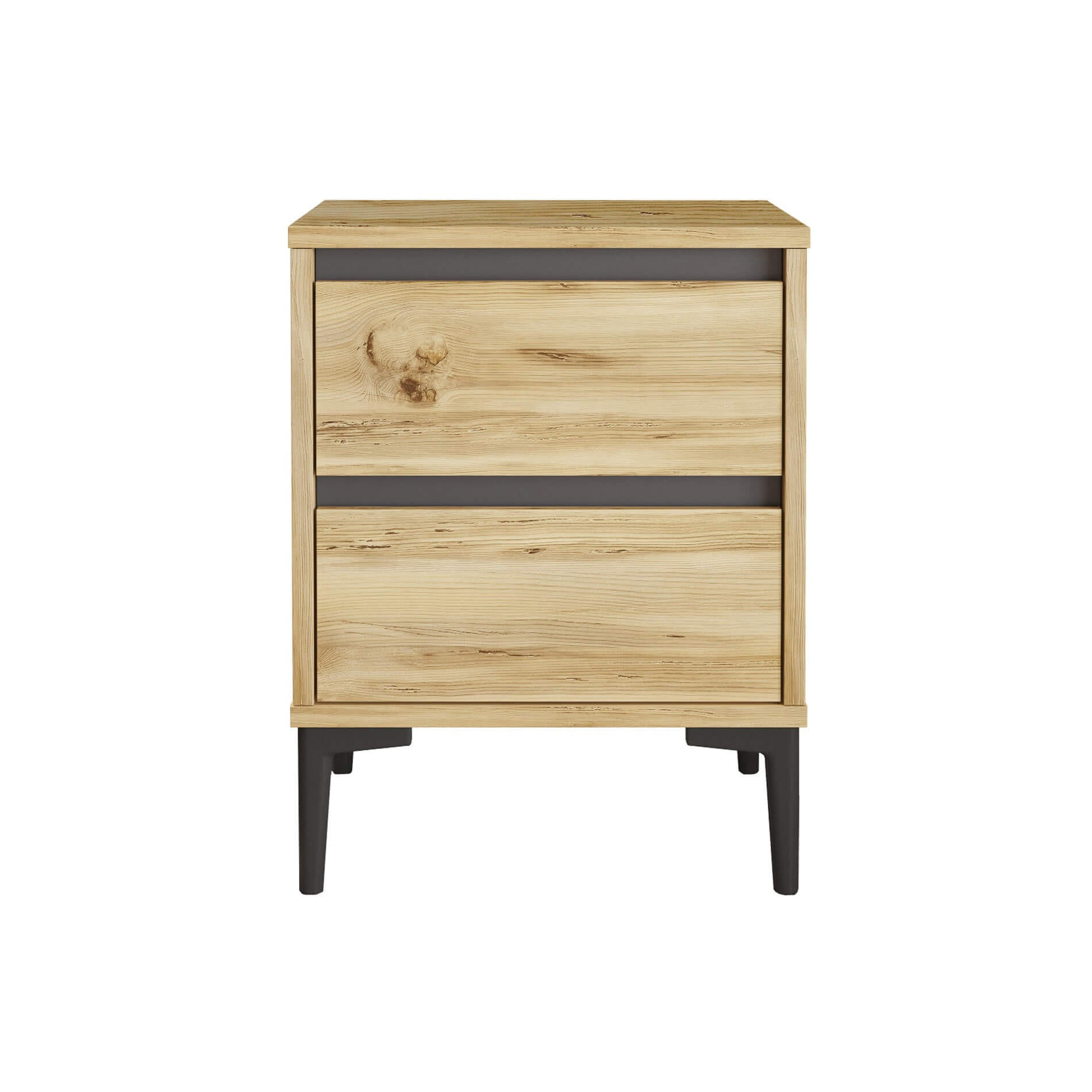 NACHTTISCH 45/45/58,5 cm - Braun, Holz (58.5/45/45cm) - Mobili Rebecca