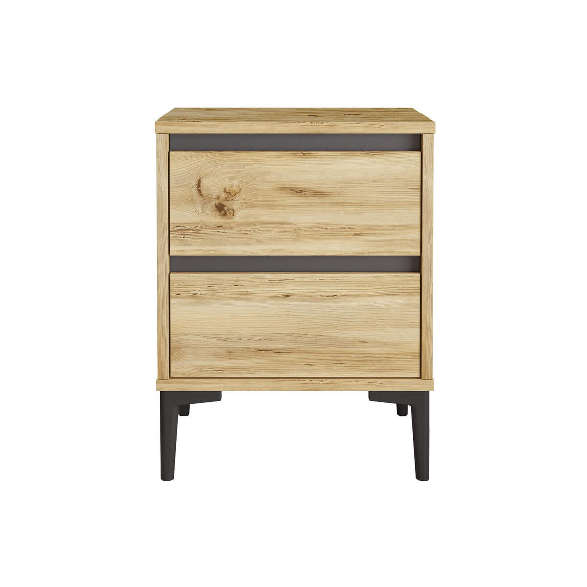 NACHTTISCH 45/45/58,5 cm - Braun, Holz (58.5/45/45cm) - Mobili Rebecca