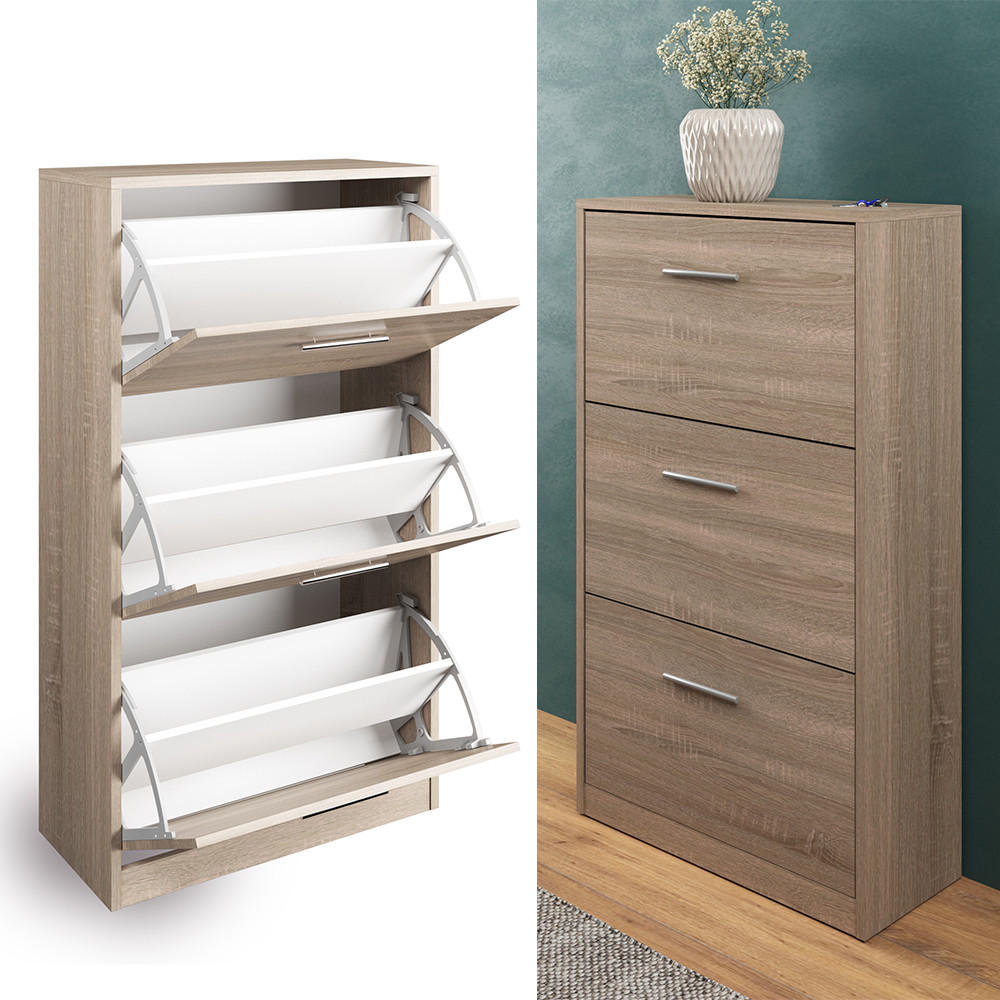 SCHUHKIPPER Gizmo Sonoma 59 x 105 cm - Braun/Sonoma Eiche, Holzwerkstoff (59/105/22cm) - Vicco