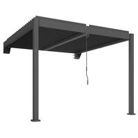 PERGOLA Aluminium Metall Dunkelgrau - Dunkelgrau, Metall (298/220/300cm) - Outsunny