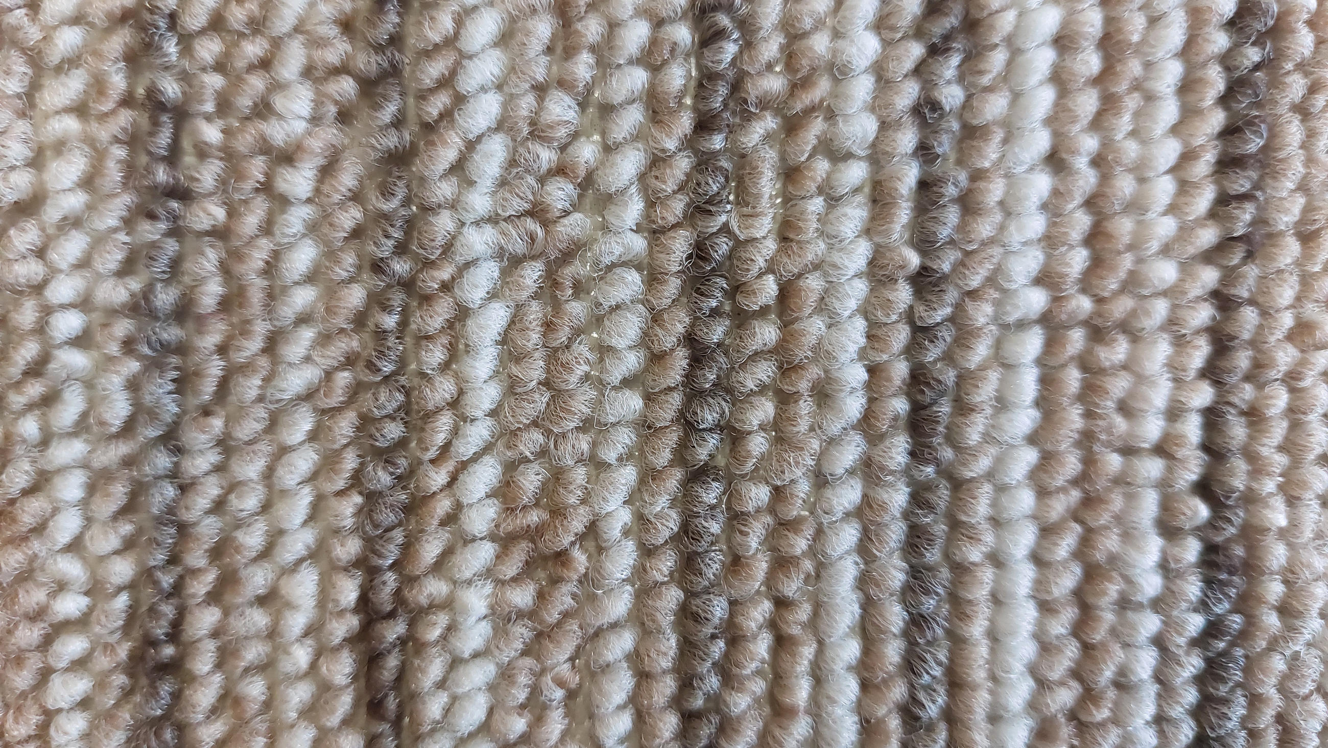 STUFENMATTE Set. 15 Stück "Rimini" Nadelfilz gestreift Beige 24 x 65 cm - Beige/Creme, Textil (24/65/4cm) - oKu-Tex