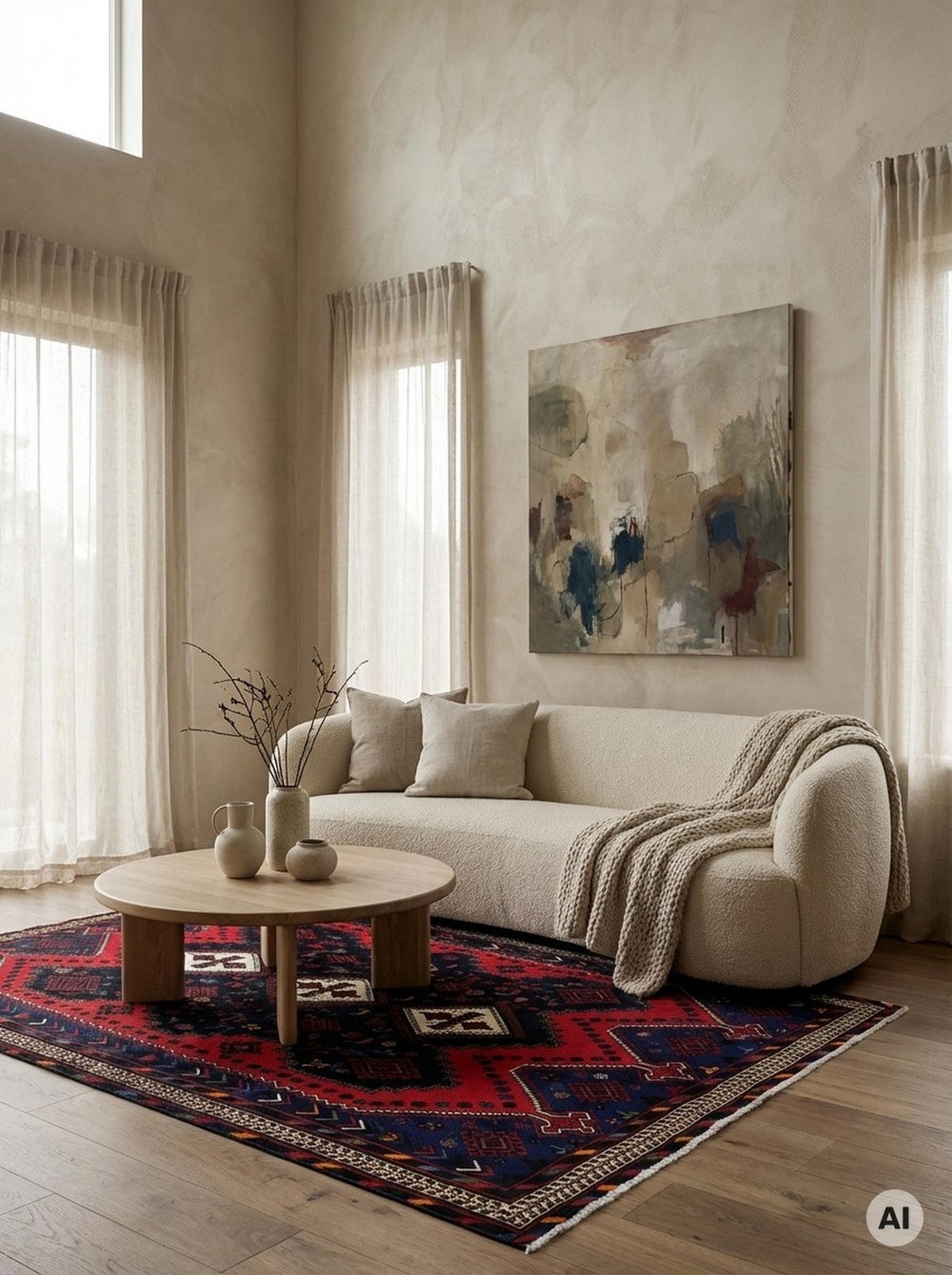 ORIENTTEPPICH handgeknüpft Afshar Blau 233/162 cm Schurwolle - Blau, Textil (162/233cm) - Looma