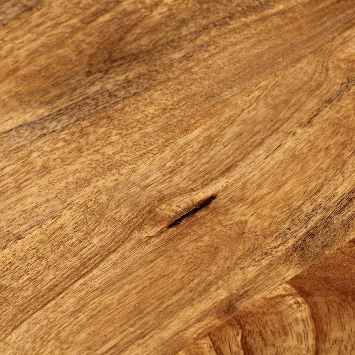 TISCHPLATTE Ø60/2,5 Cm Rund Massivholz Mango - Braun, Holz (60/60/2.5cm) - vidaXL