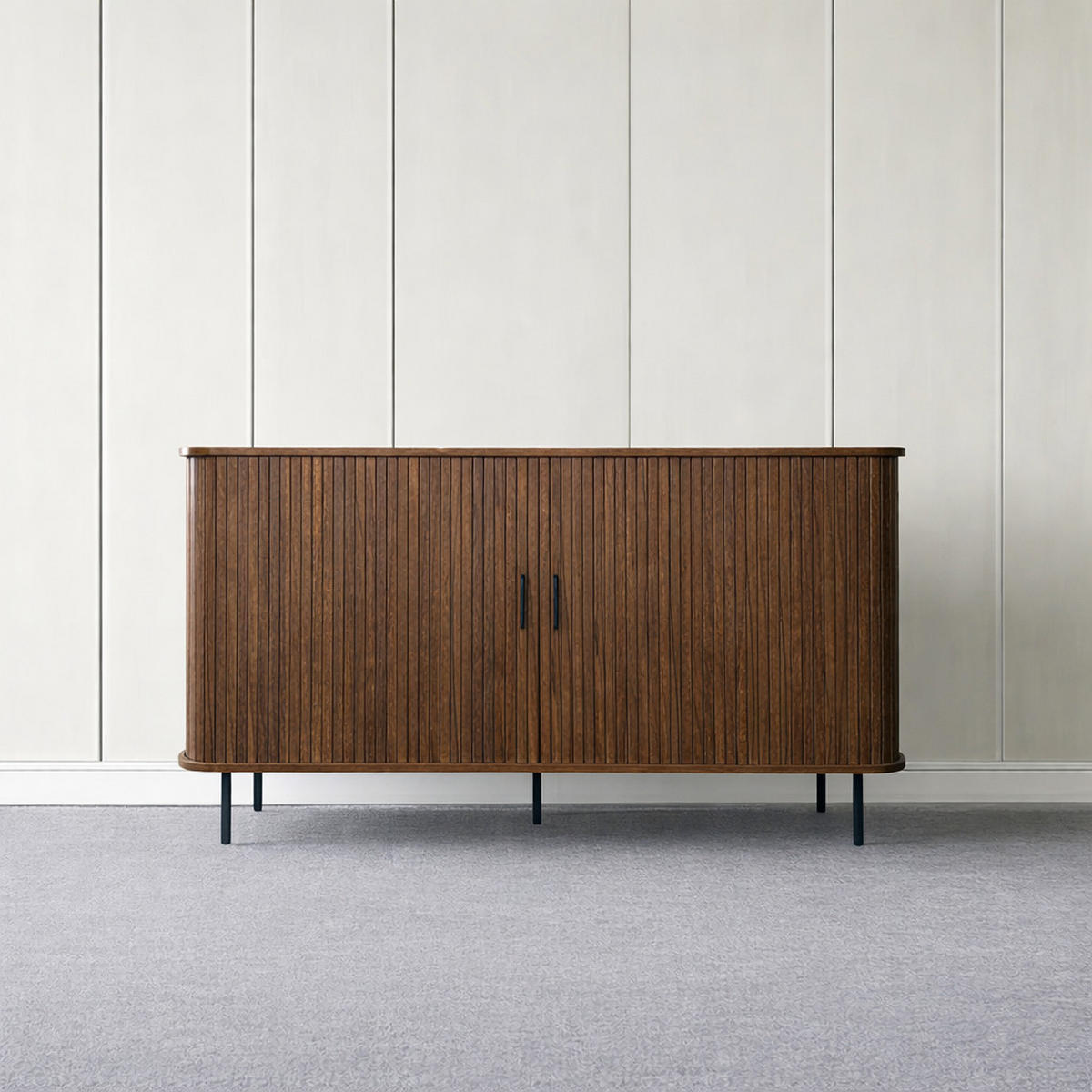 SIDEBOARD Semarang aus Holz Länge 140 cm - Braun, Holzwerkstoff (140/82/40cm) - Concept Usine