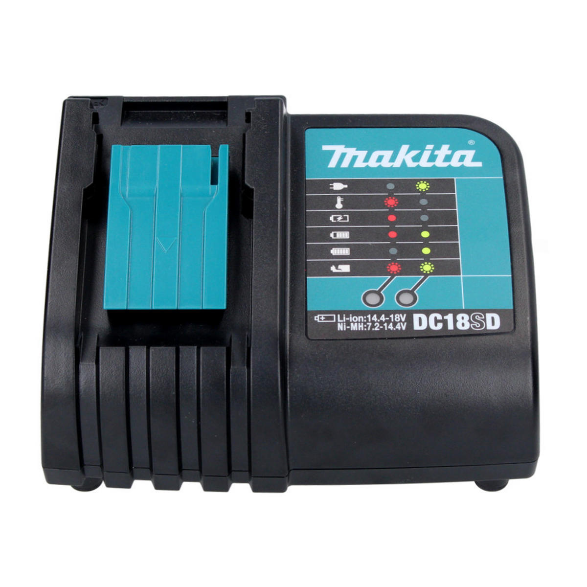 MAKITA DC 18 SD Akku Ladegerät 7,2 V - 18 V für Li-Ion Akku ( 194533-6 ) - Multicolor, Kunststoff (180/183/80cm) - Makita