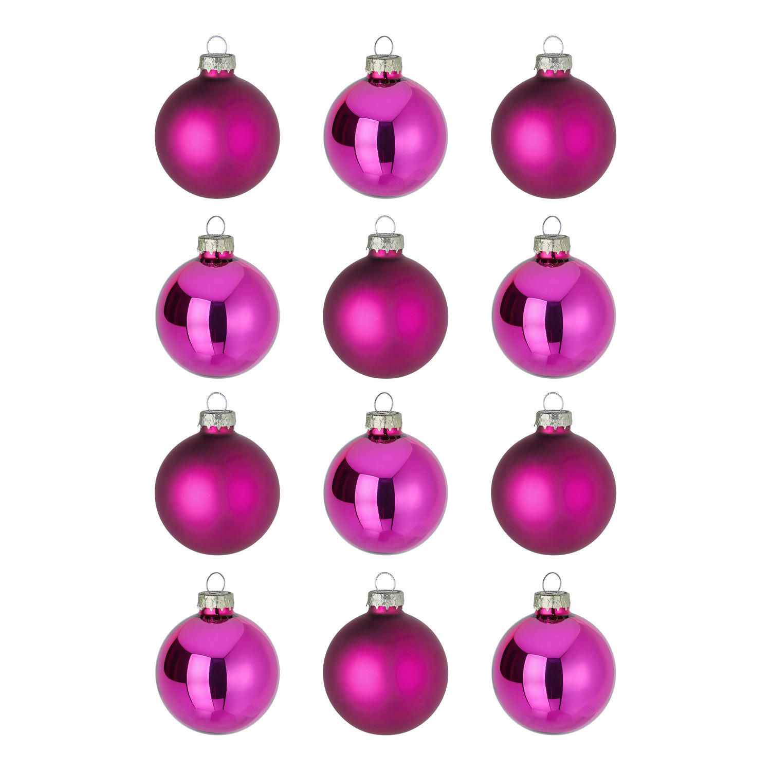 CHRISTBAUMKUGEL (12er-Set) Hang On Kugel Ø6cm - Pink, Glas (6/6/6cm) - Butlers