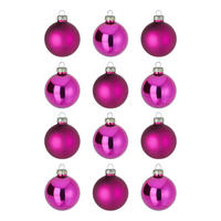 CHRISTBAUMKUGEL (12er-Set) Hang On Kugel Ø6cm - Pink, Glas (6/6/6cm) - Butlers