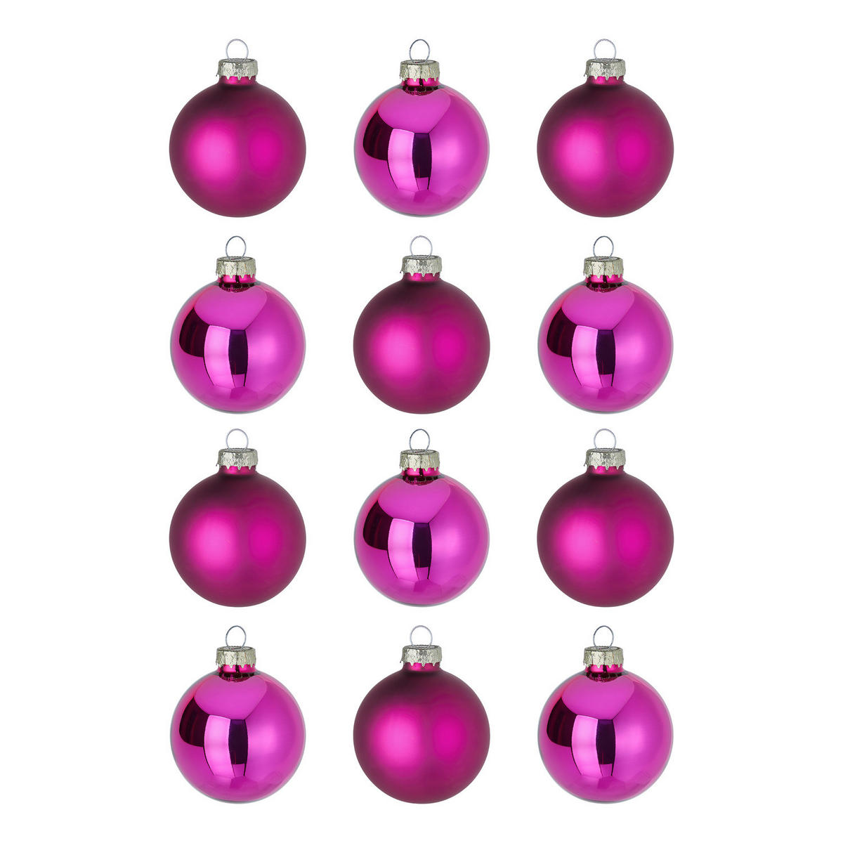 CHRISTBAUMKUGEL (12er-Set) Hang On Kugel Ø6cm - Pink, Glas (6/6/6cm) - Butlers