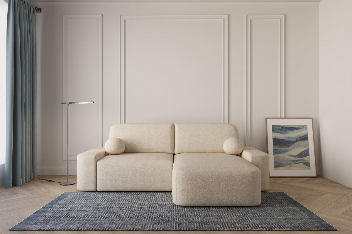 ECKSOFA - Universale Ecksofa Lisbon - Beige (Anthology 3) - Beige, Holzwerkstoff (270/180cm) - Möblo