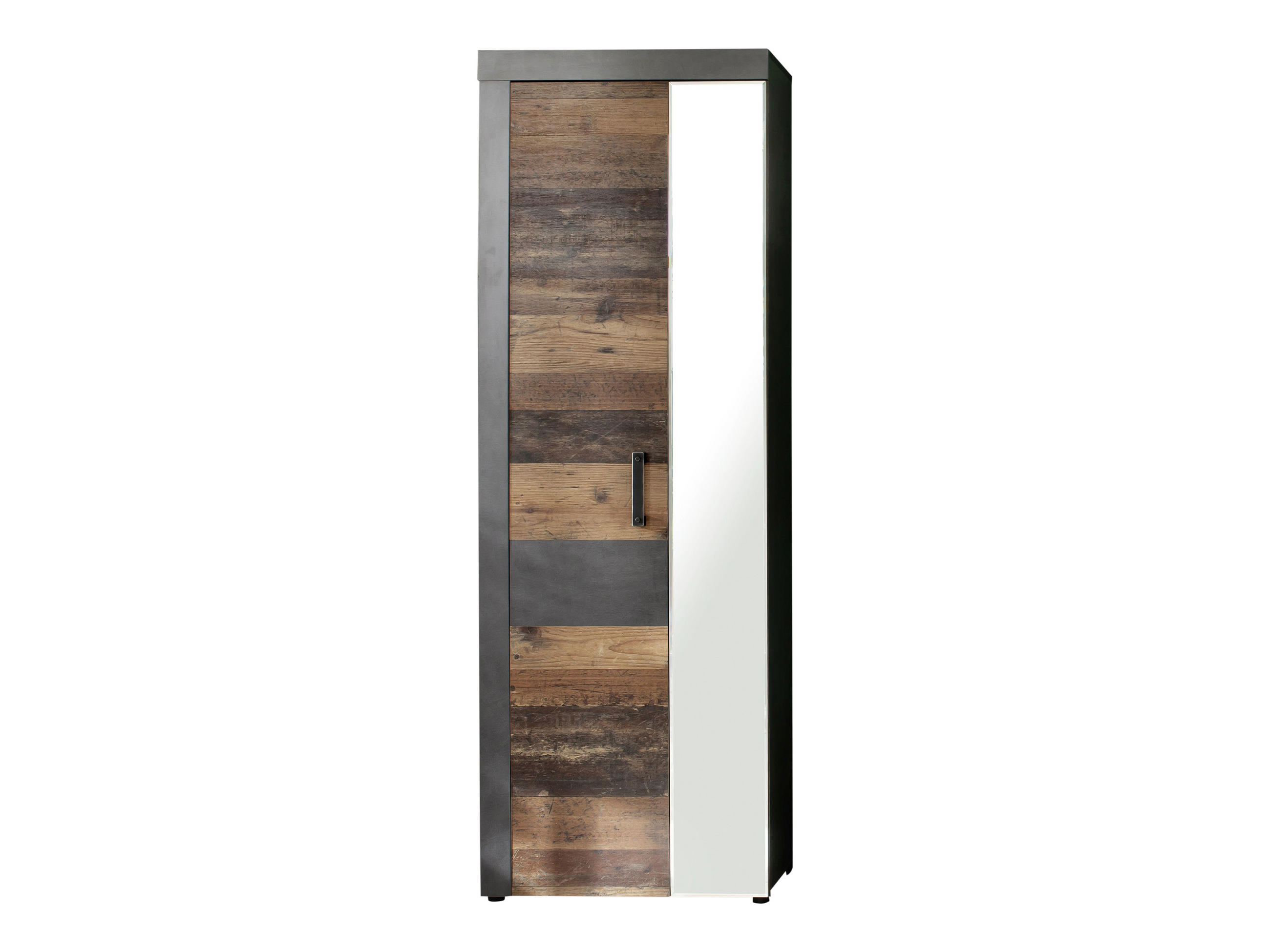 KLEIDERSCHRANK Old Wood Dekor - Grau, Holzwerkstoff (65/192/34cm) - ebuy24