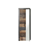 KLEIDERSCHRANK Old Wood Dekor - Grau, Holzwerkstoff (65/192/34cm) - ebuy24