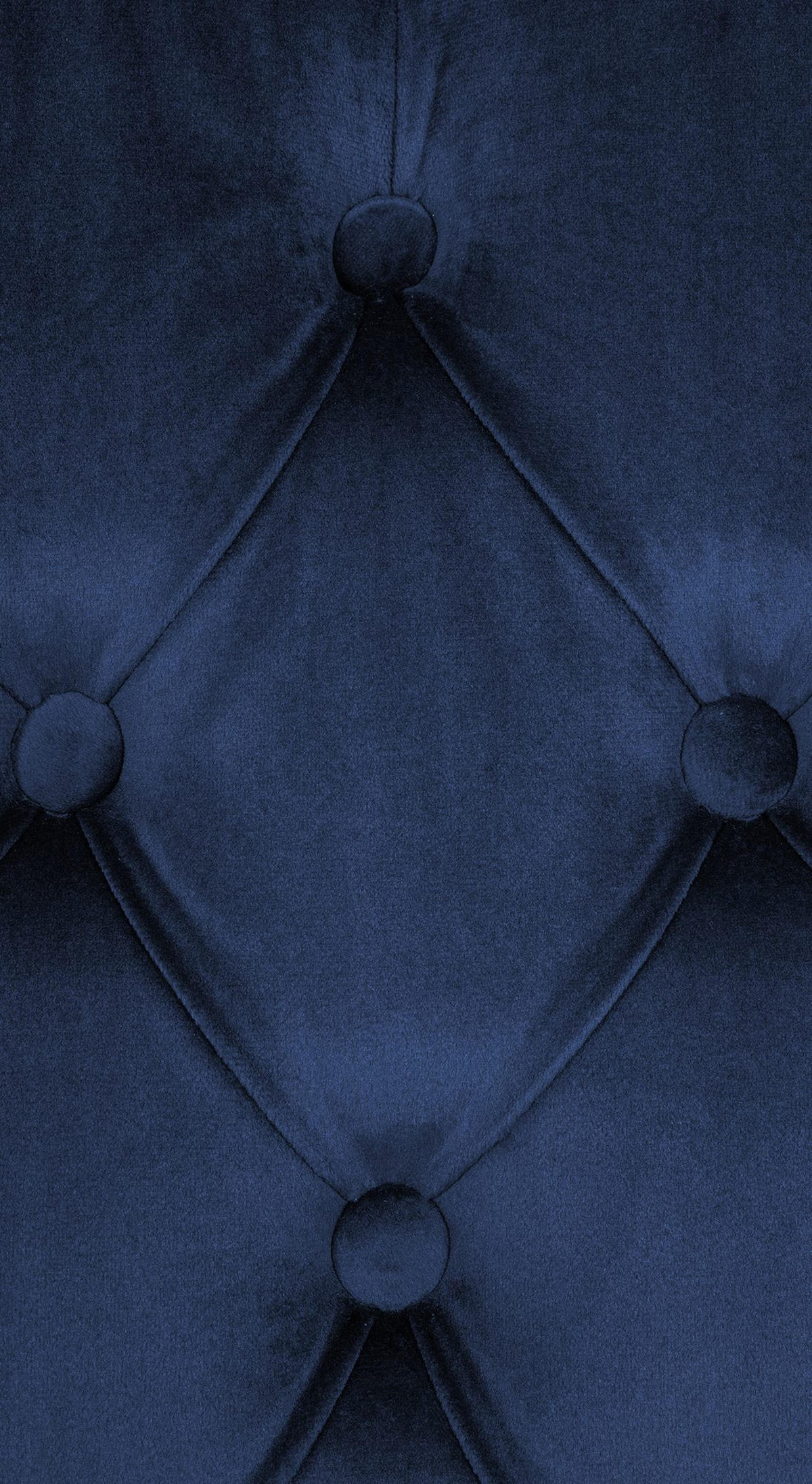 STUHL 2er Set Samt blau - Blau/Walnussfarben, Holz/Textil (45/98/63cm) - CLP