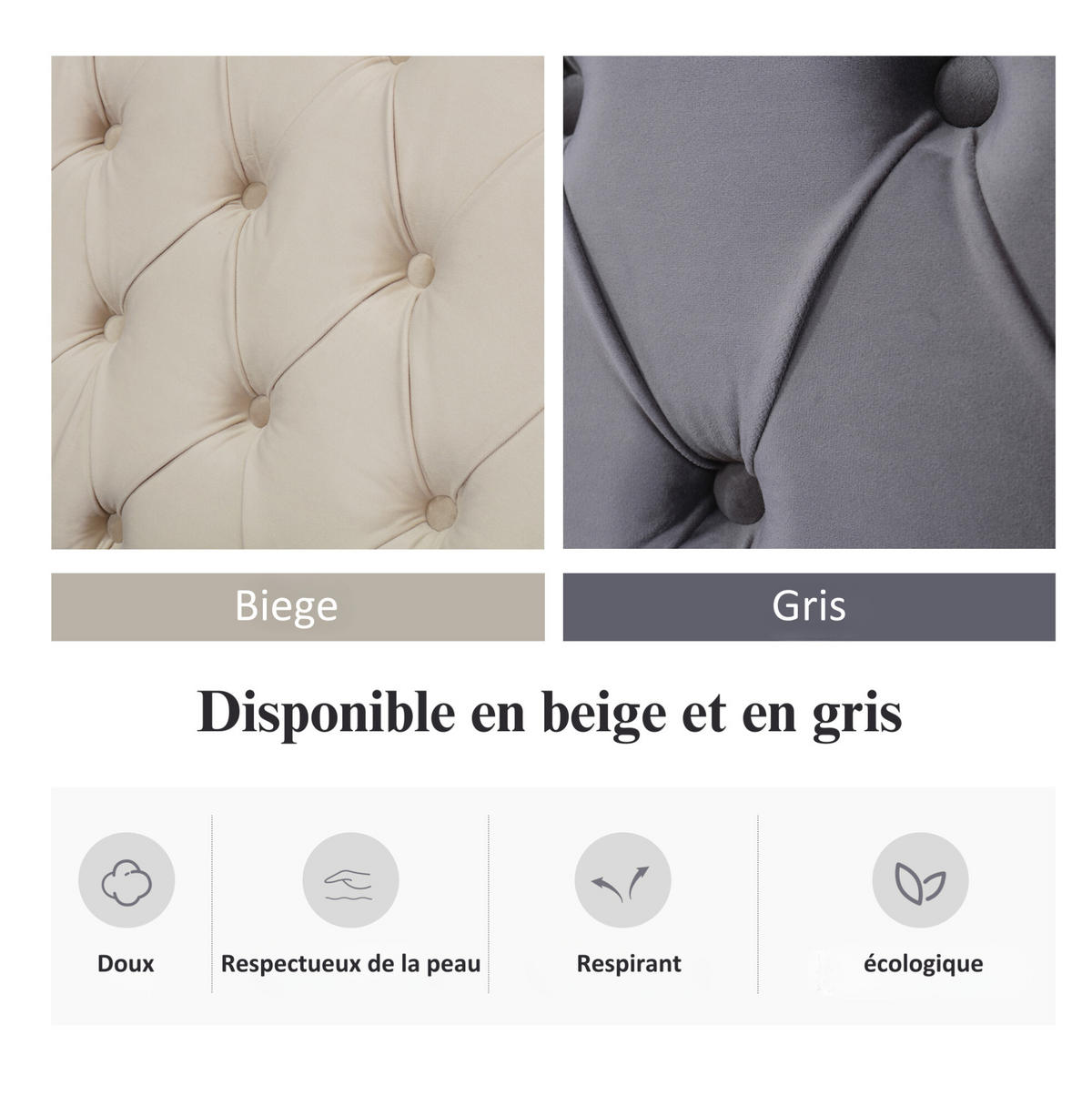 POLSTERBETT 140/190 cm Beige aus Samt mit Bettkasten - Beige, Textil (140/190cm) - OKMYHOME