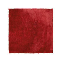 SHAGGY-TEPPICH Evren 200/200 cm - Rot, Kunststoff (200/200cm) - Beliani
