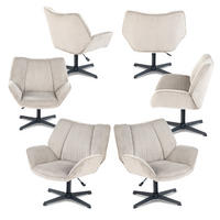 DREHESSEL 6er Set in Taupe - Taupe, Textil (72/90.5/66.5cm) - Meubles Cosy