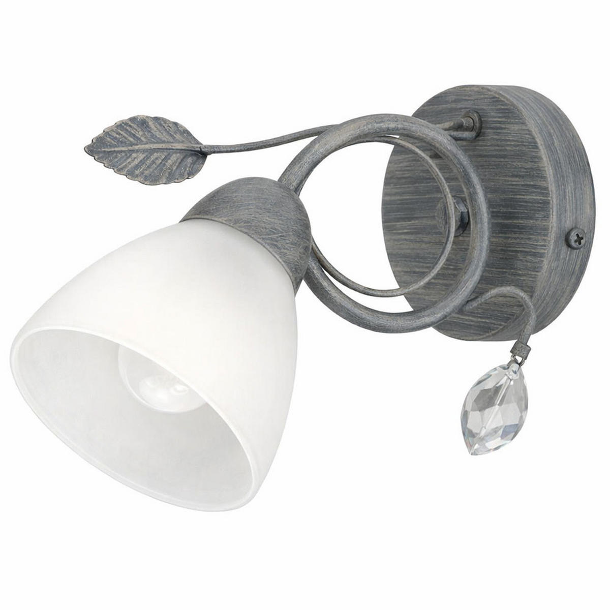 LED WANDLEUCHTE TRADITIO Grau - Grau, Glas (13/21.5/29cm)