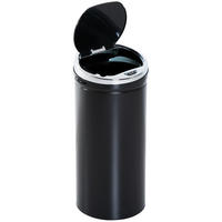 MÜLLEIMER DE-17648 Automatisch mit Sensor & 42L Schwarz - Schwarz, Metall (30.5/68/30.5cm) - ComfortXL