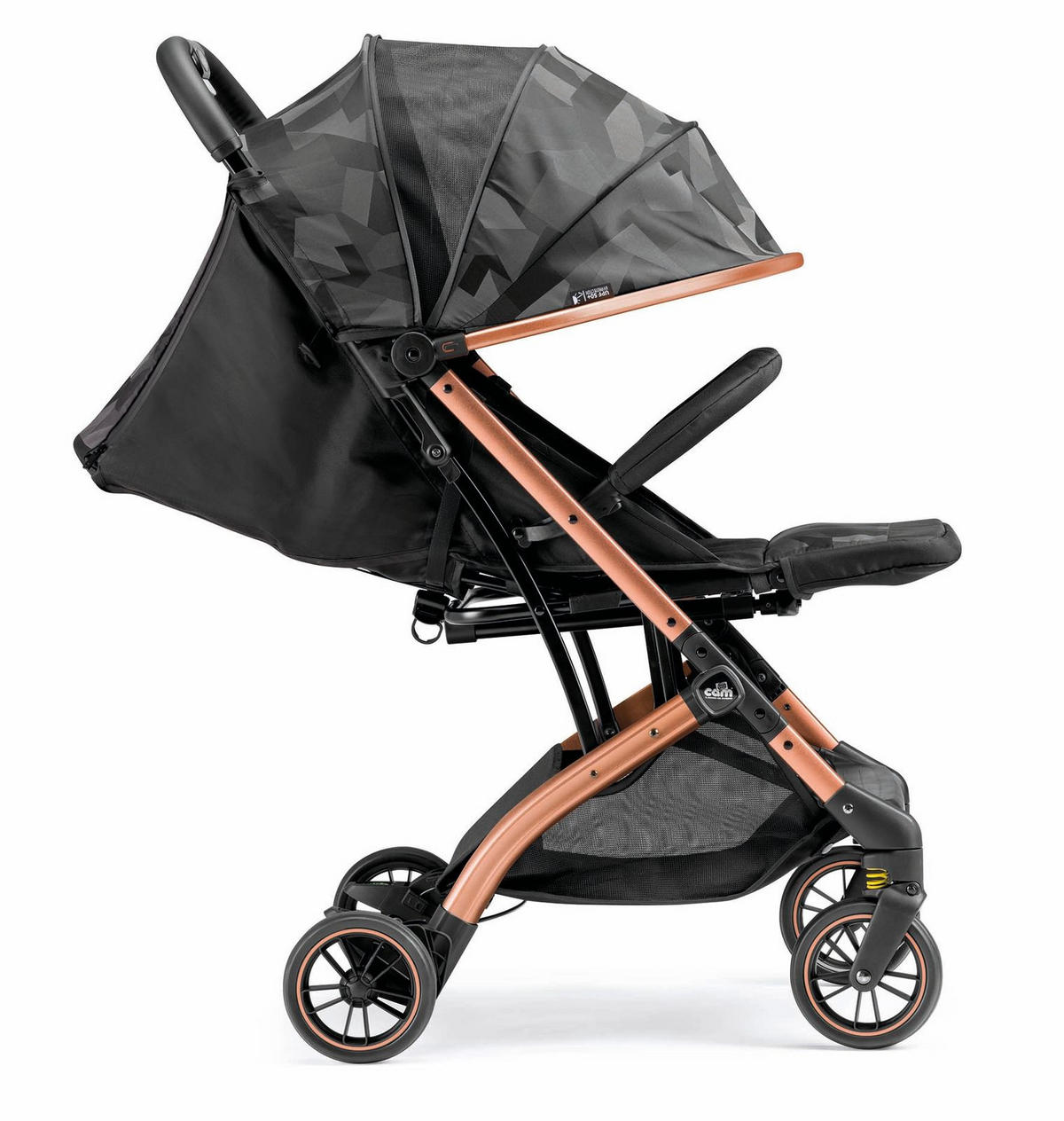 SPORT-KINDERWAGEN Compass | Schwarz | Sportwagen, Kinderbuggy klappbar | Schwarz - Schwarz, Textil (50/110cm) - Cam il Mondo del Bambino S.p.A.