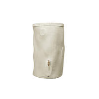 STOCK Regentonne 400 L, pine - Pinienfarben, Kunststoff (72/119/72cm) - GARANTIA