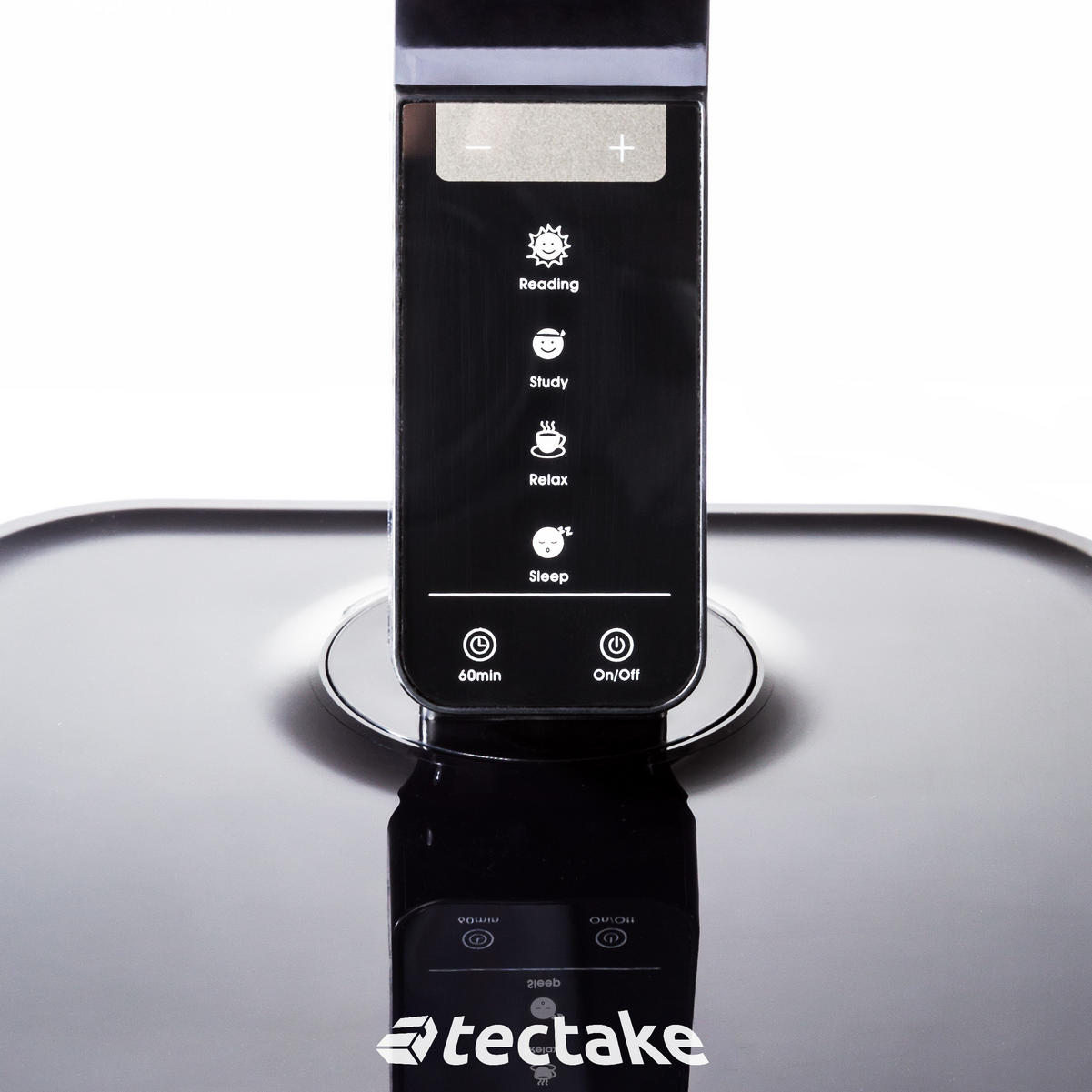 SCHREIBTISCHLAMPE ,inklusive USB-Anschluss,schwarz - Schwarz, Kunststoff (46/2.1/18cm) - tectake