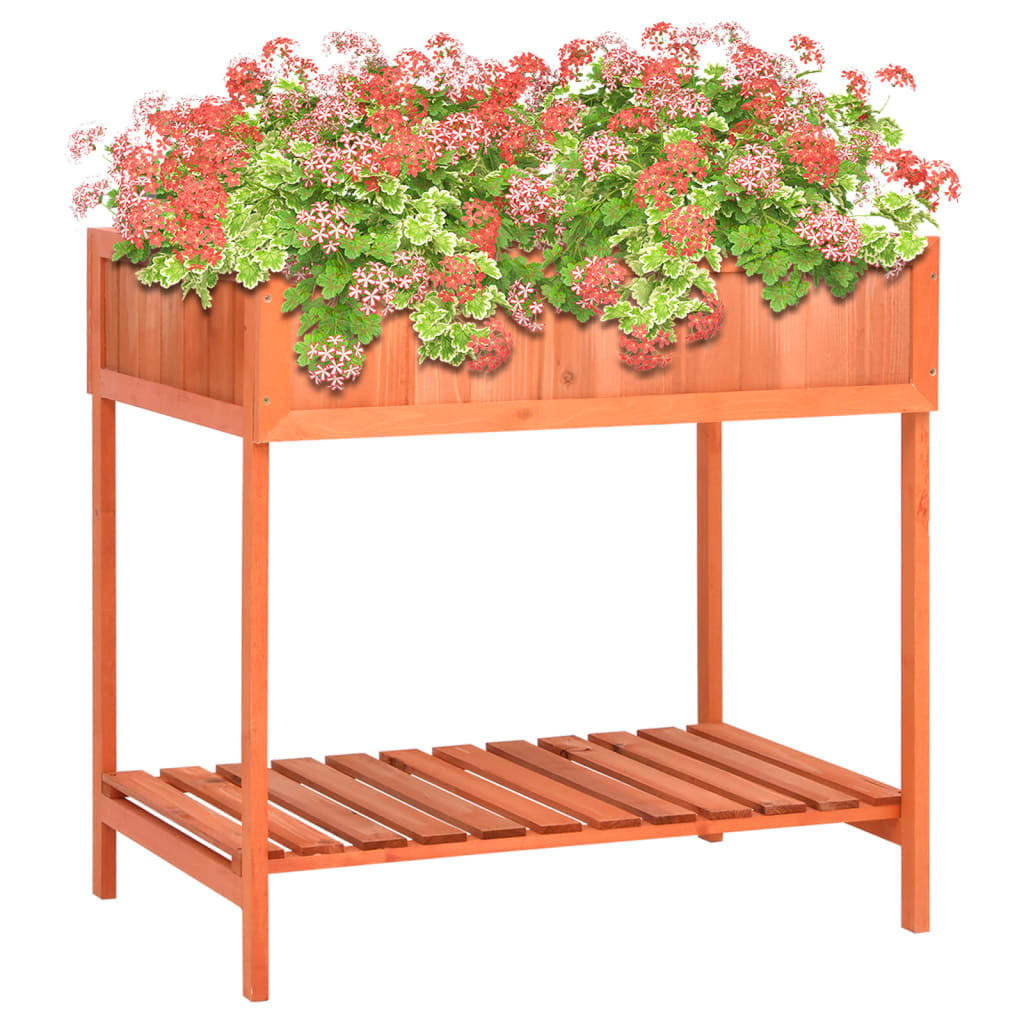 PFLANZGEFÄSS für Kräuter 80x60x80 cm Massivholz Tanne - Braun, Holz (60/80/80cm)
