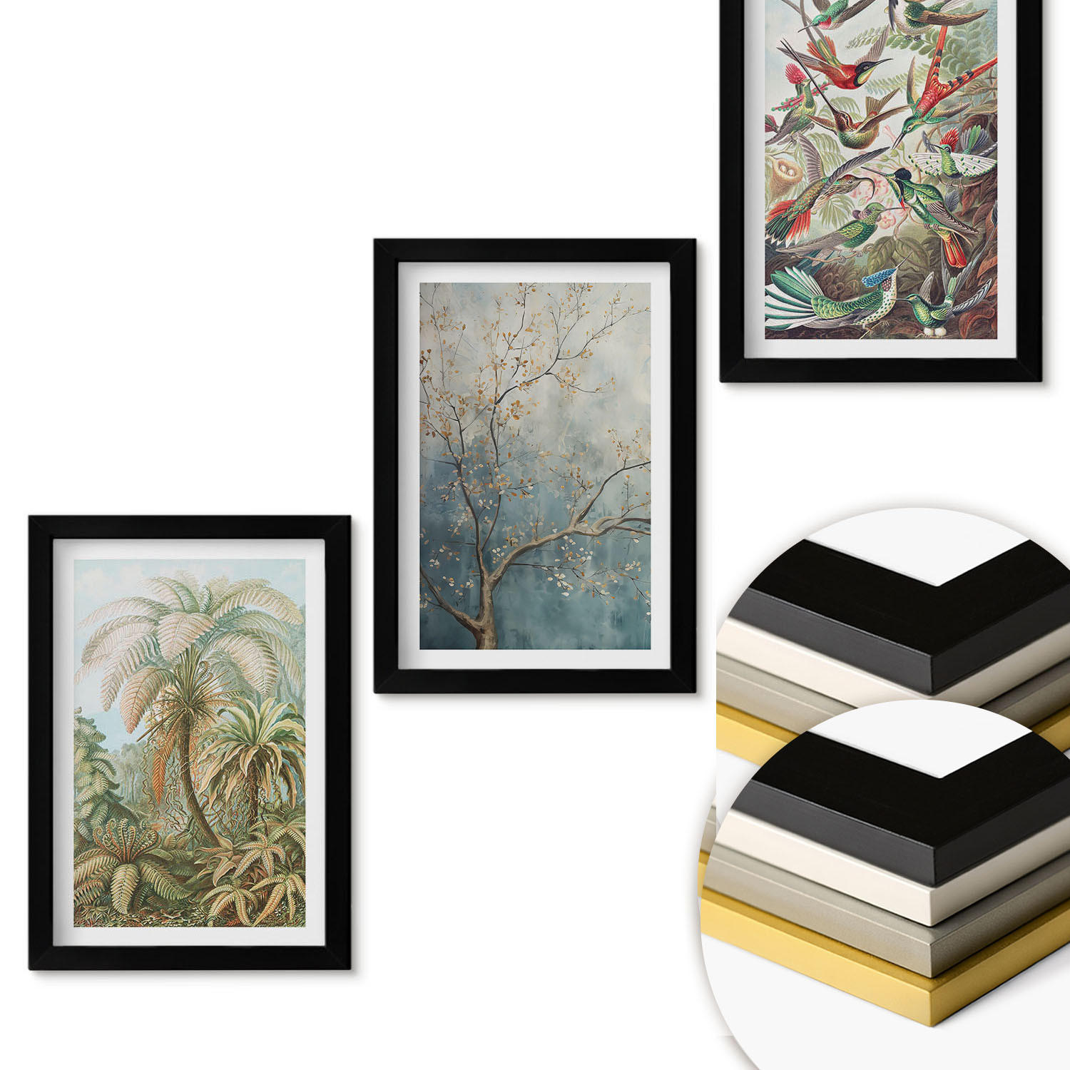 ArtPrintCave Wandbilder Schwarz 20x30 cm