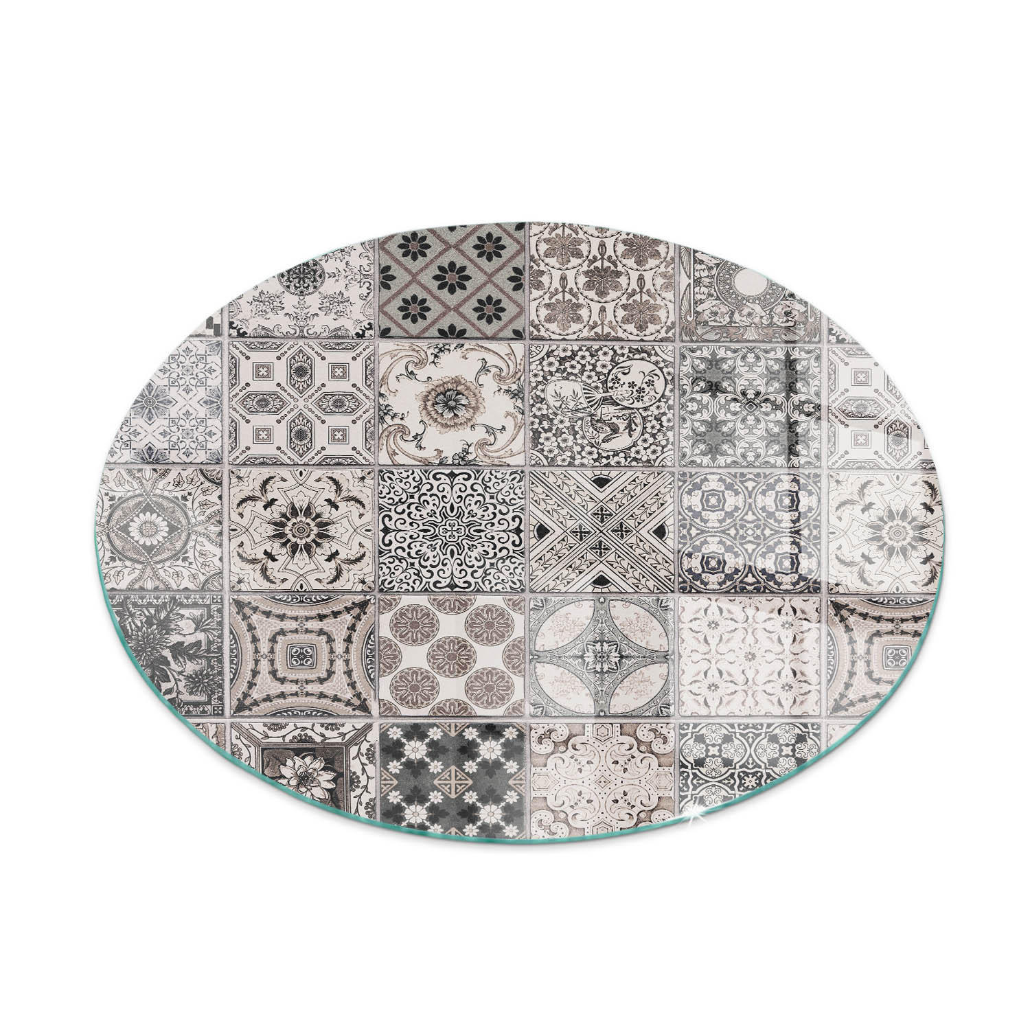 ArtPrintCave Glasplatte Schwarz 70x70x0.4 cm