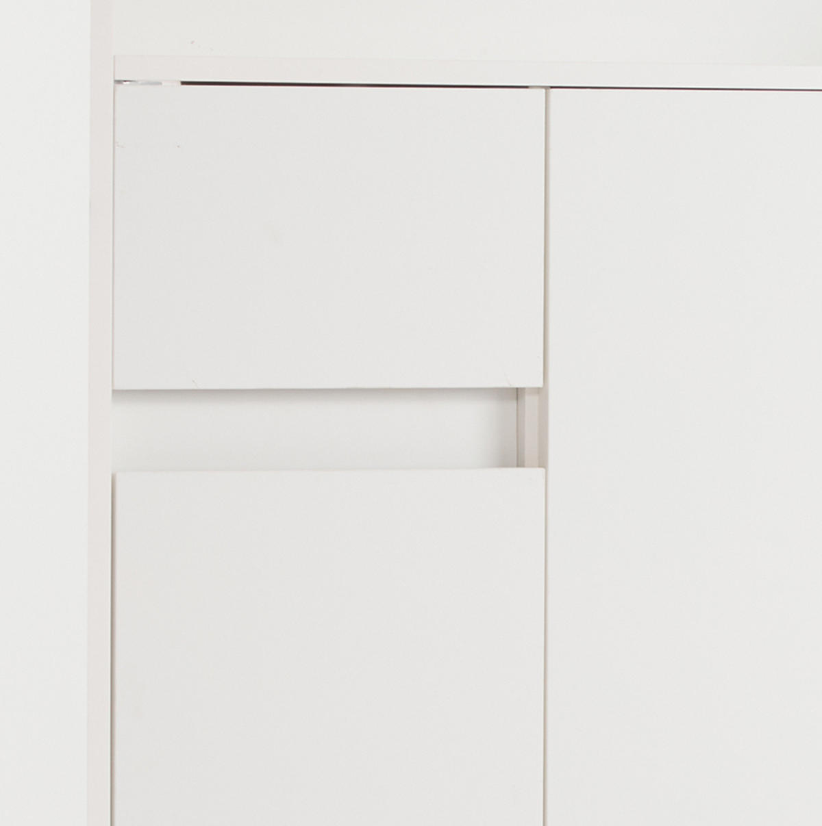 SCHUHSCHRANK 90/35/99 cm in Weiß mit verstellbaren Einlegeböden - Weiß, Holzwerkstoff (90/99/35cm) - Flora Grace