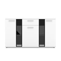 SIDEBOARD Formilo Weiß Matt 140,4/80/40,2 cm – Kommode mit Schublade - Weiß, Holzwerkstoff/Kunststoff (140/80/40cm) - AX Living