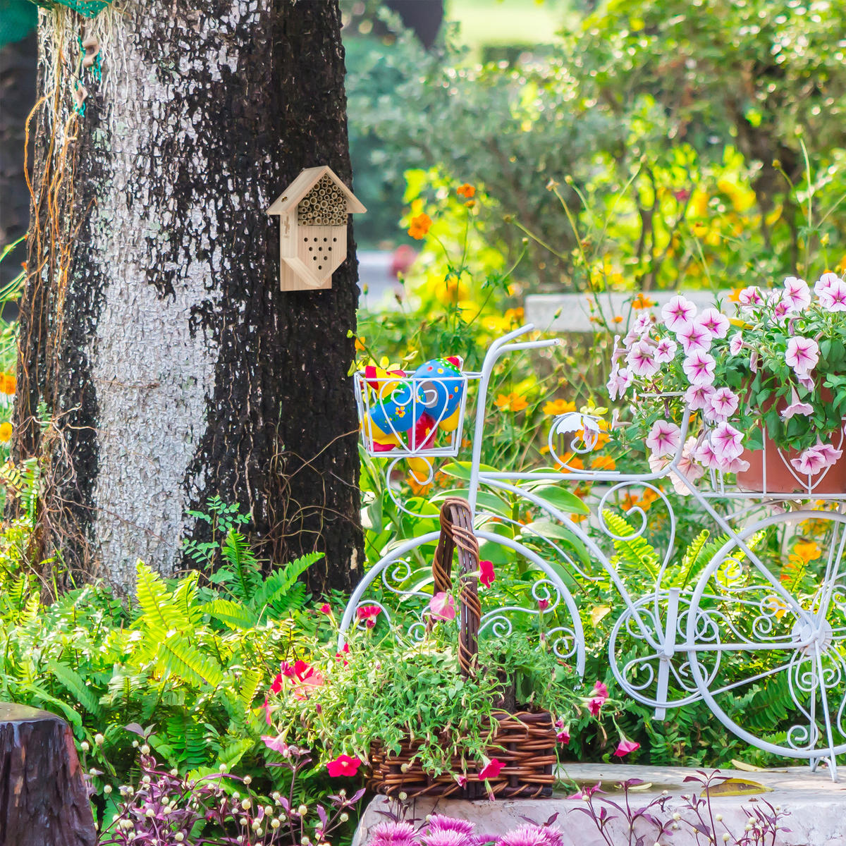 INSEKTENHOTEL - Hellbraun, Holz (19/27/12.5cm) - Relaxdays