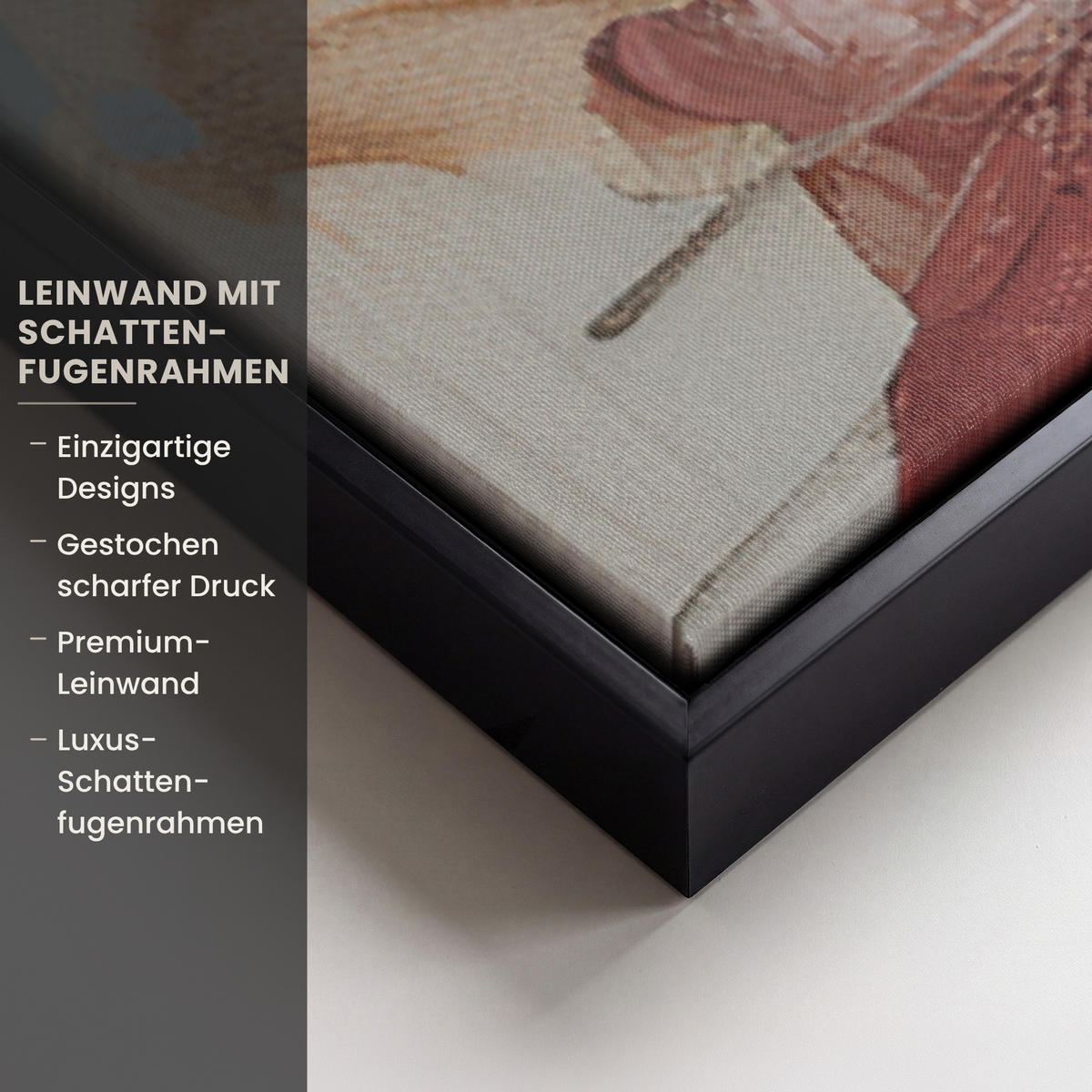 LEINWAND Bilder mit Rahmen - Frau - Lackierung - Porträt - Modern - 90x140 - Altrosa, Textil (90/140cm) - MuchoWow